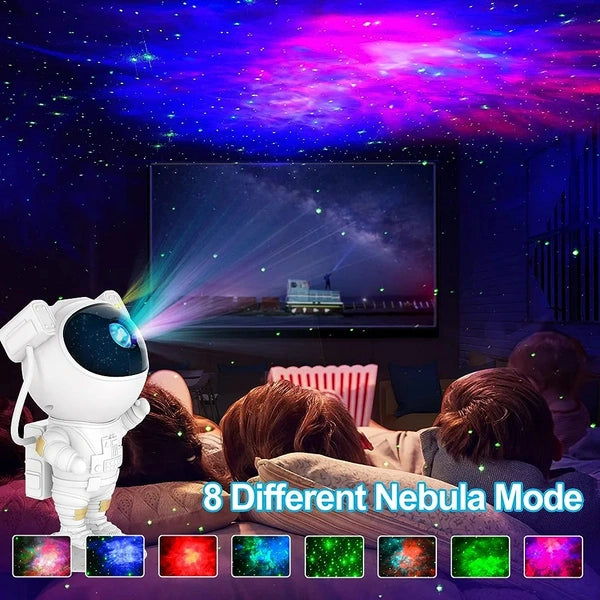 AstroLume™ 360° Galaxy Projector – Magnetic Astronaut Night Light with Remote Control