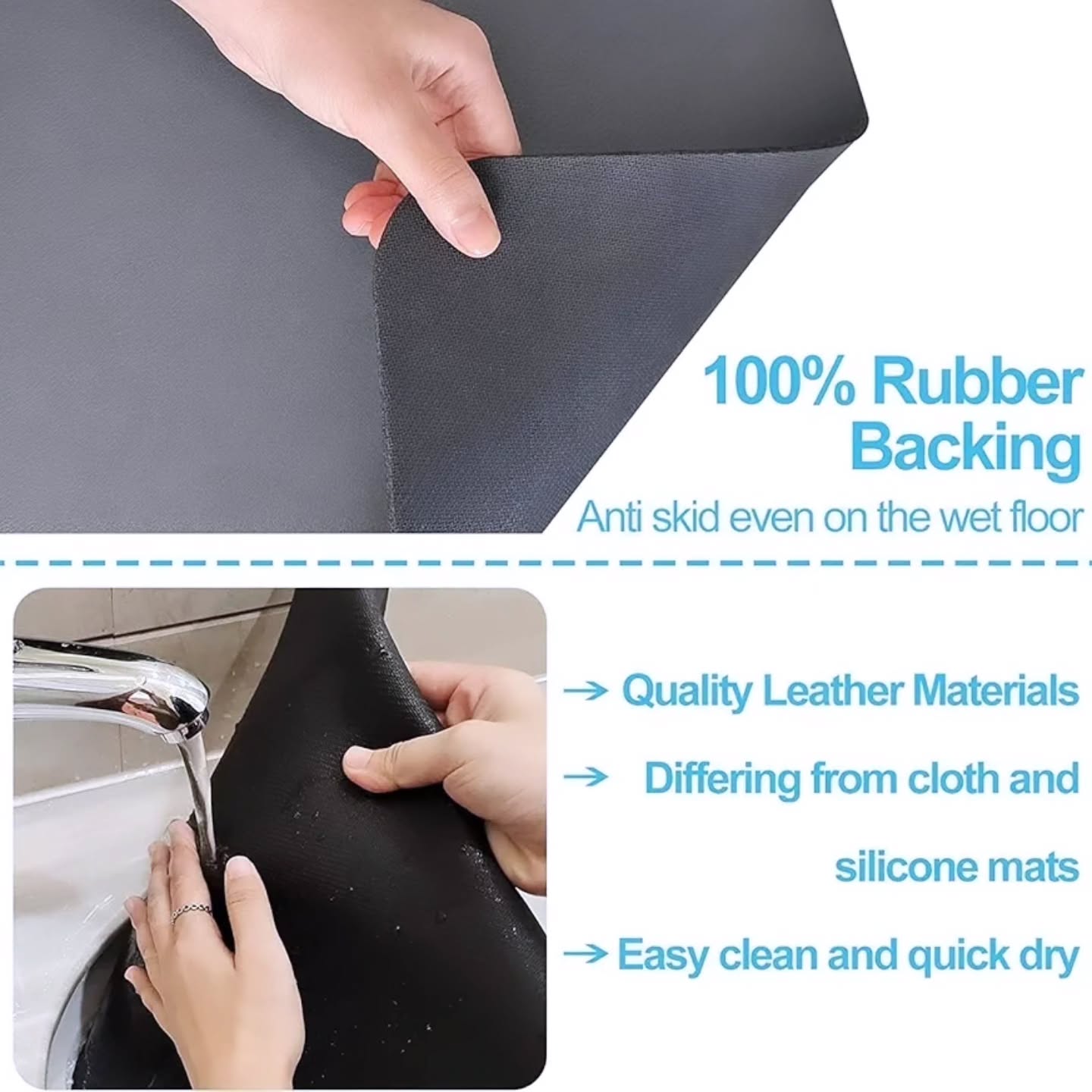 AquaGuard™ Pro – Ultra Absorbent Kitchen Drying Mat (Pack of 2)