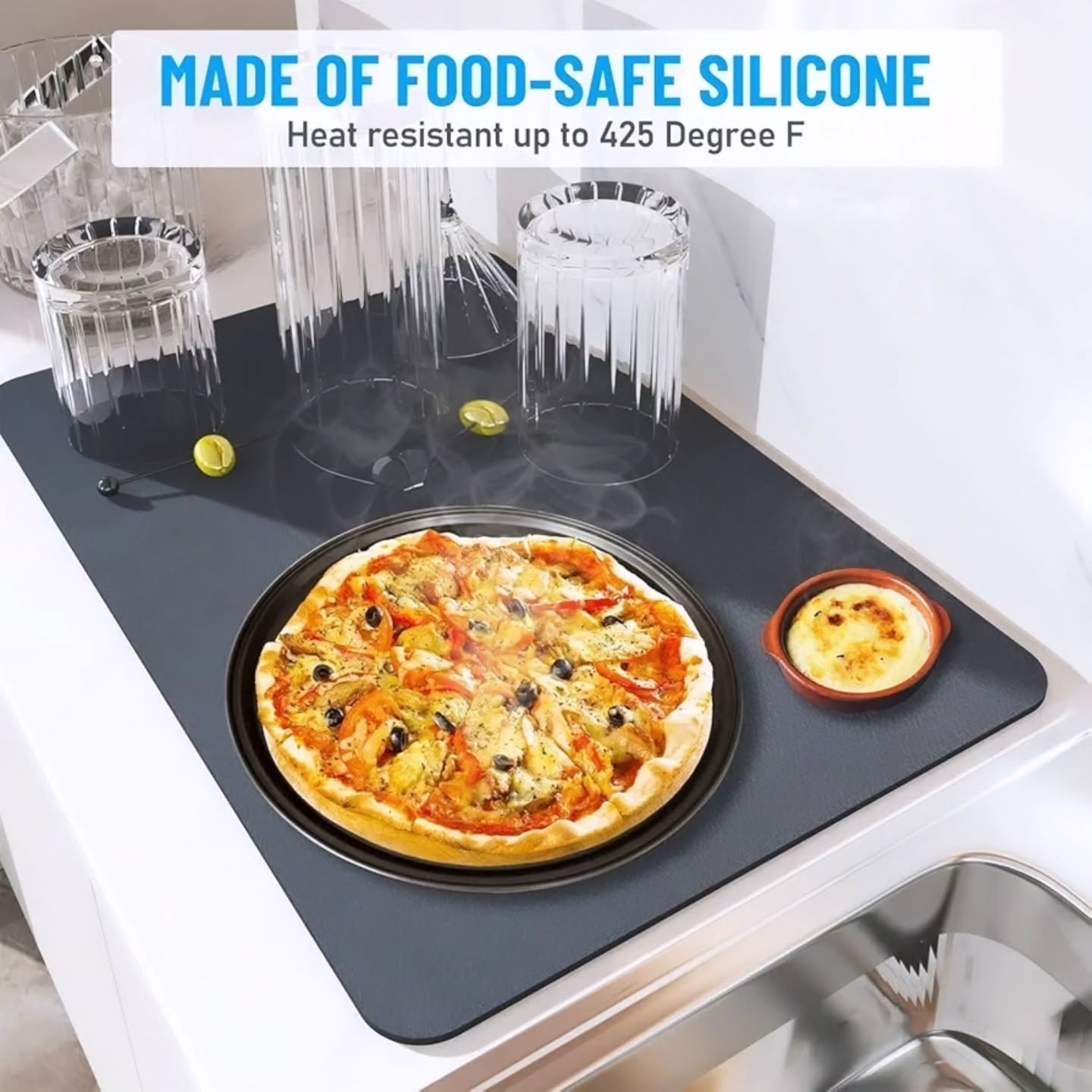AquaGuard™ Pro – Ultra Absorbent Kitchen Drying Mat (Pack of 2)